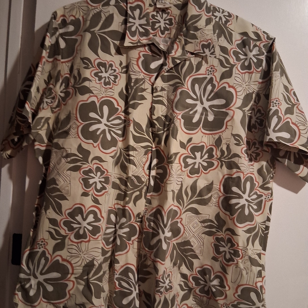 Go Barefoot Floral Print Men's Shirt